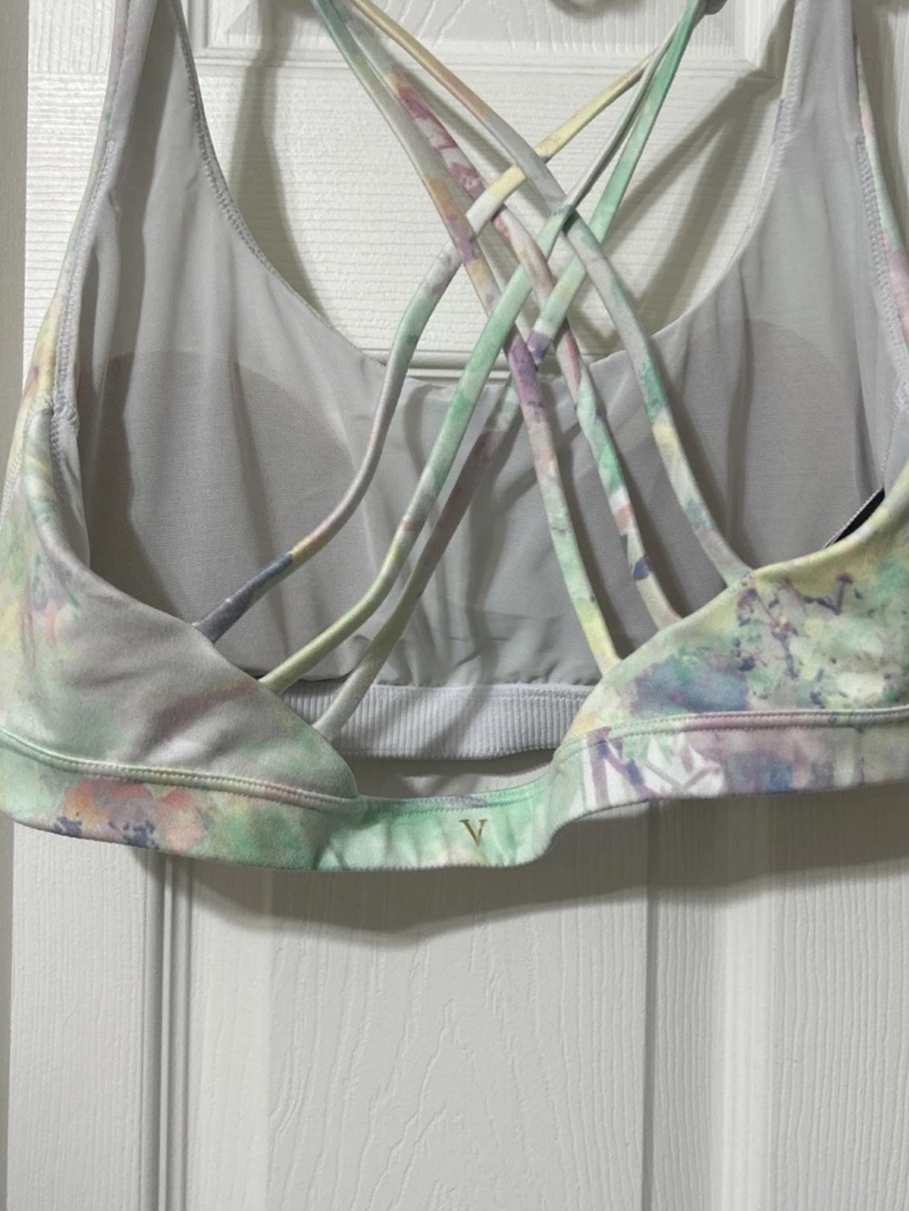 Victoria's Secret VSX Branded Strap Sports Bra NWOT Sz L multi color - Picture 3 of 12